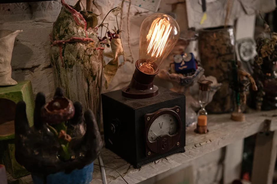 cozy restaurant interior with warm lighting